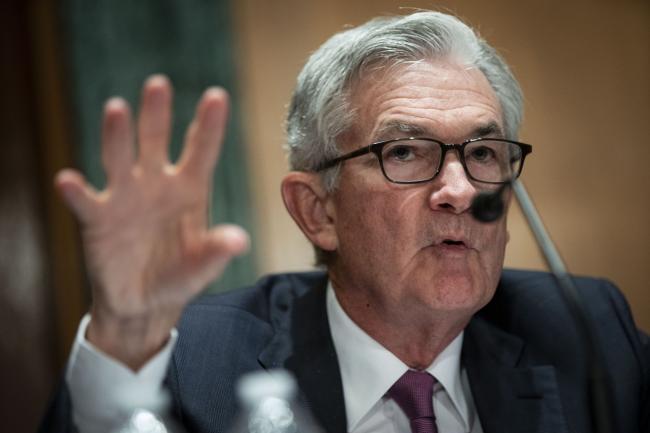 © Bloomberg. Jerome Powell speaks during a Senate Banking Committee hearing in Washington, D.C. on July 15. Photographer: Al Drago/Bloomberg