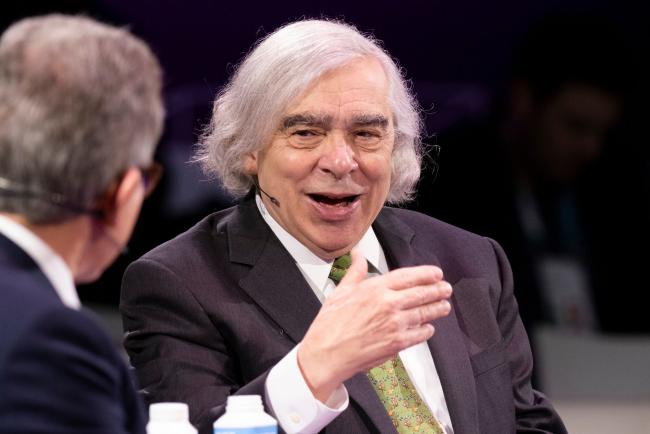 &copy Bloomberg. Ernest Moniz, founder and chief executive officer of the Energy Futures Initiative, speaks during the 2022 CERAWeek by S&P Global conference in Houston, Texas, U.S., on Wednesday, March 9, 2022. CERAWeek returned in-person to Houston celebrating its 40th anniversary with the theme 